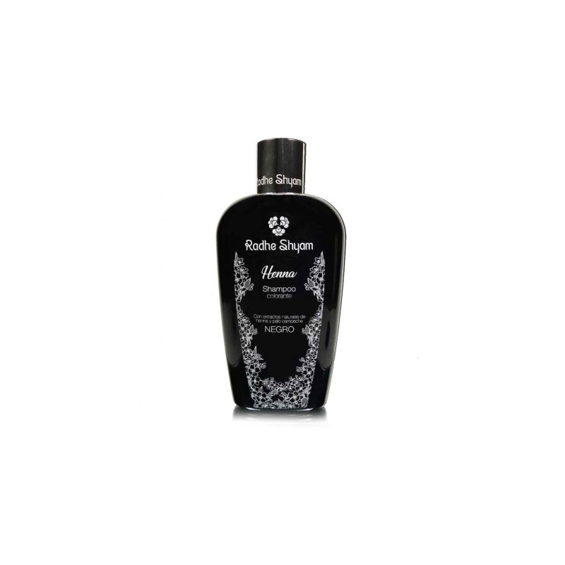 Radhe Shyam Champú Henna Color Negro 400Ml