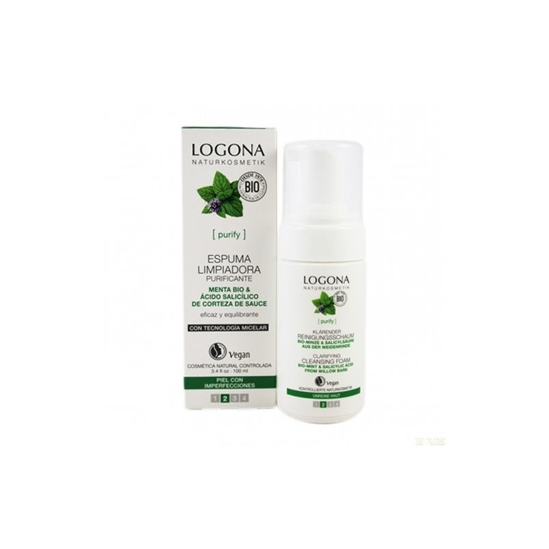 Logona Jabon Facial Espuma Menta 100Ml