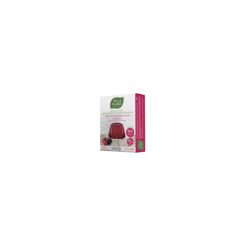 All Pura Gelatina Frutos Rojos Stevia 30G