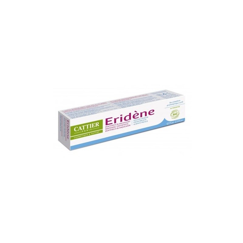 Cattier Eridene Dentifrice Blanchissant Haleine Fraiche 75 Ml