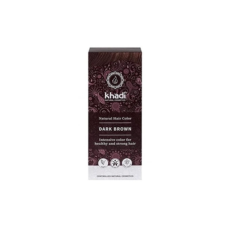 Khadi Herbal Color Castaño Oscuro 500G