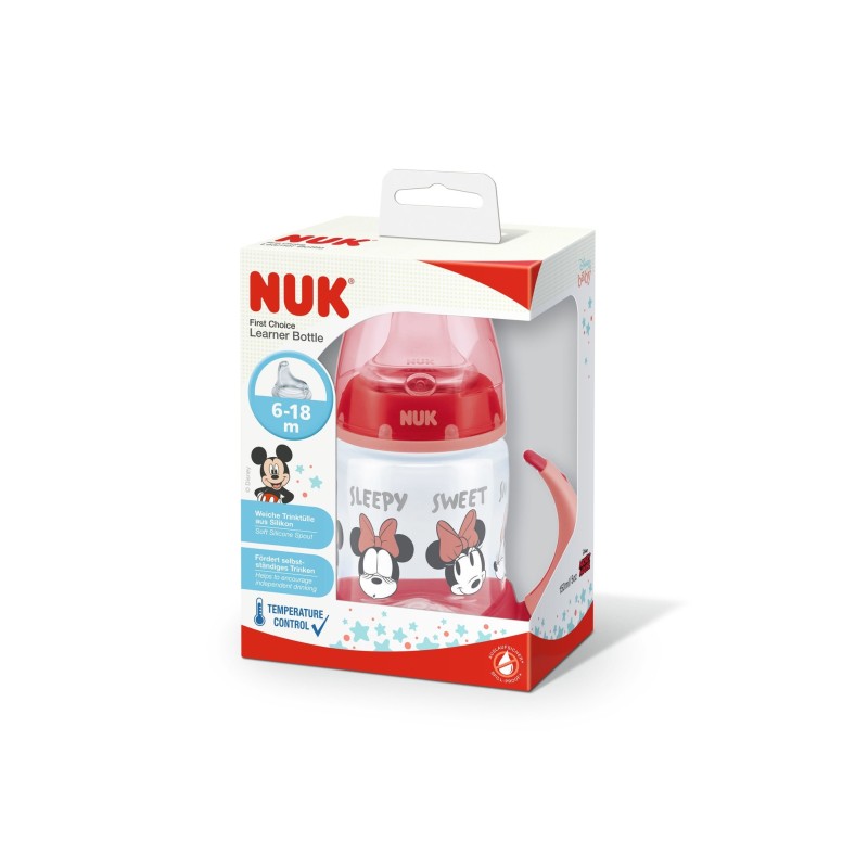 Nuk Biberon Silicona Mickey First Choice 6-18M Niña 150Ml