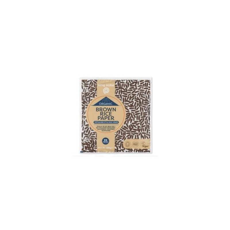 King Soba Papel De Arroz Bio 200G