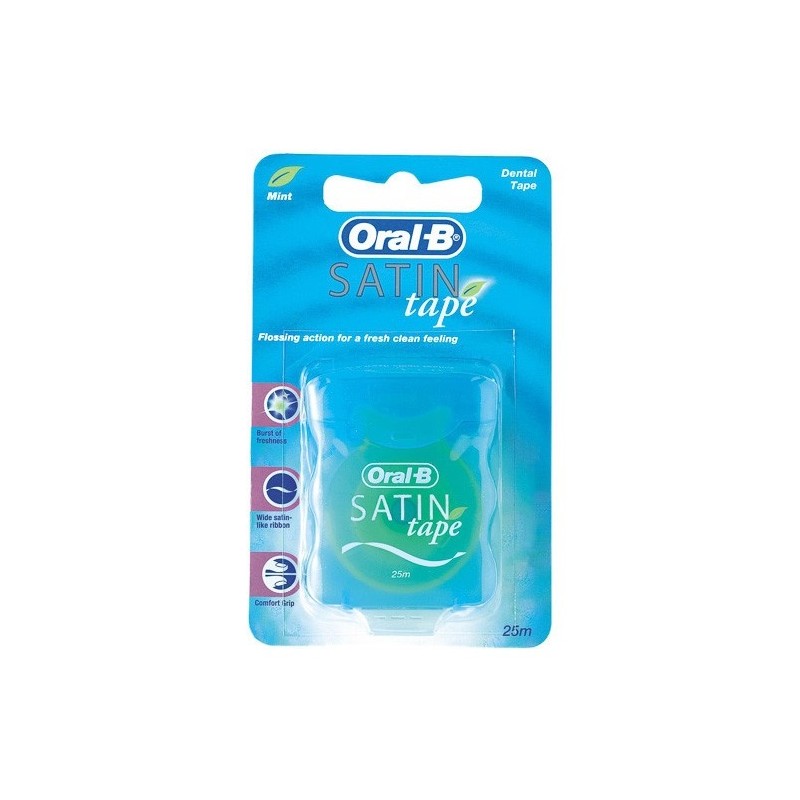 Oral B Satin Tape Cinta Dental Menta 25M