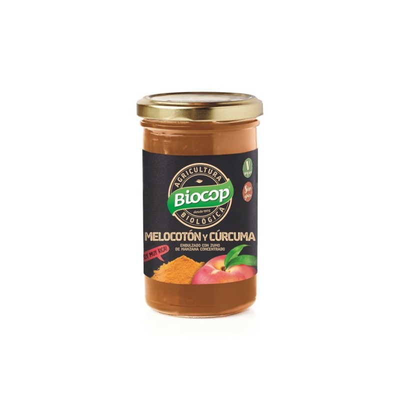 Biocop Compota Melocoton Curcuma Sin Gluten 280G