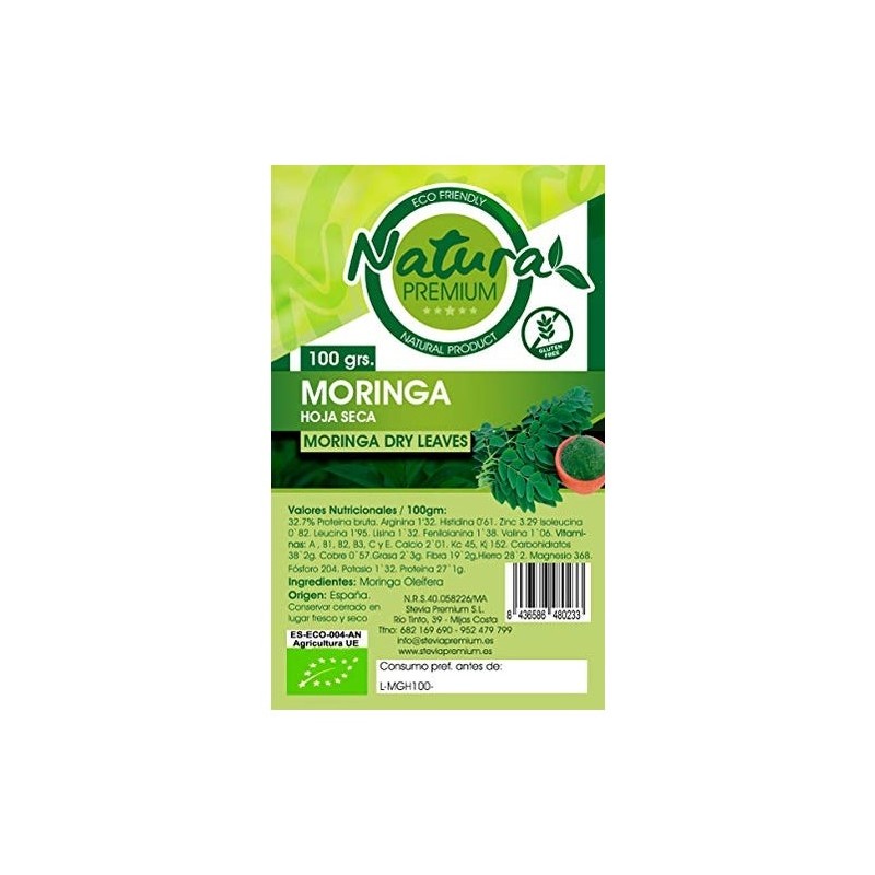 El Oro De Los Andes Moringa En Hoja Endulzado 100G