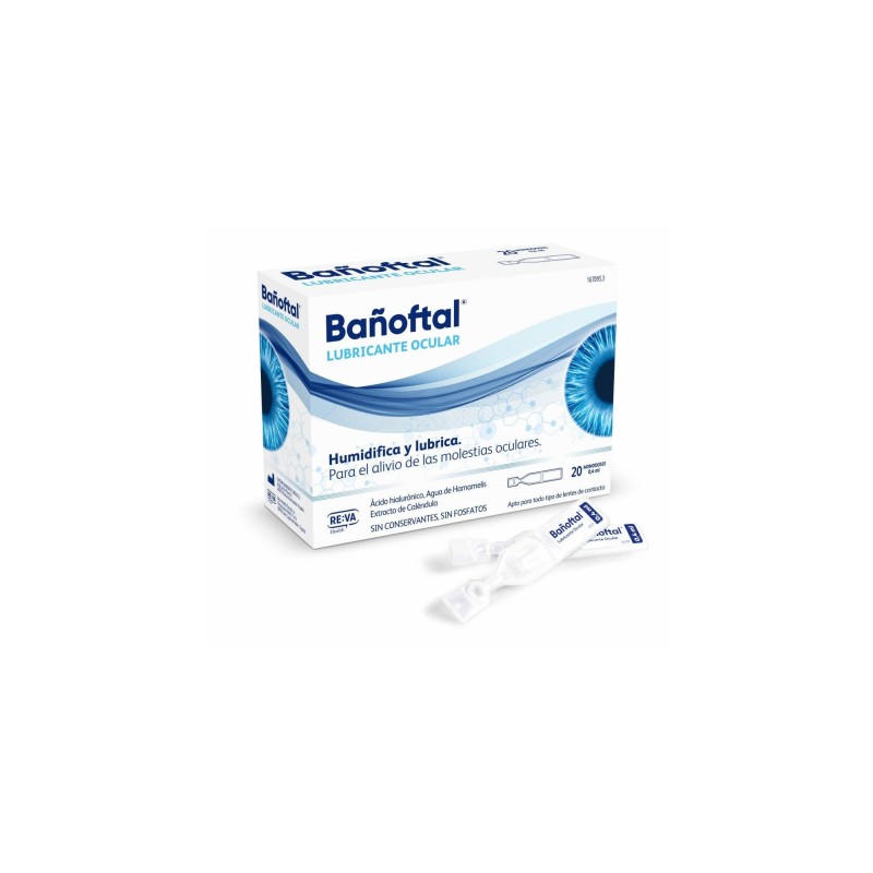 Bañoftal Lubricante Ocular 20 Monodosis