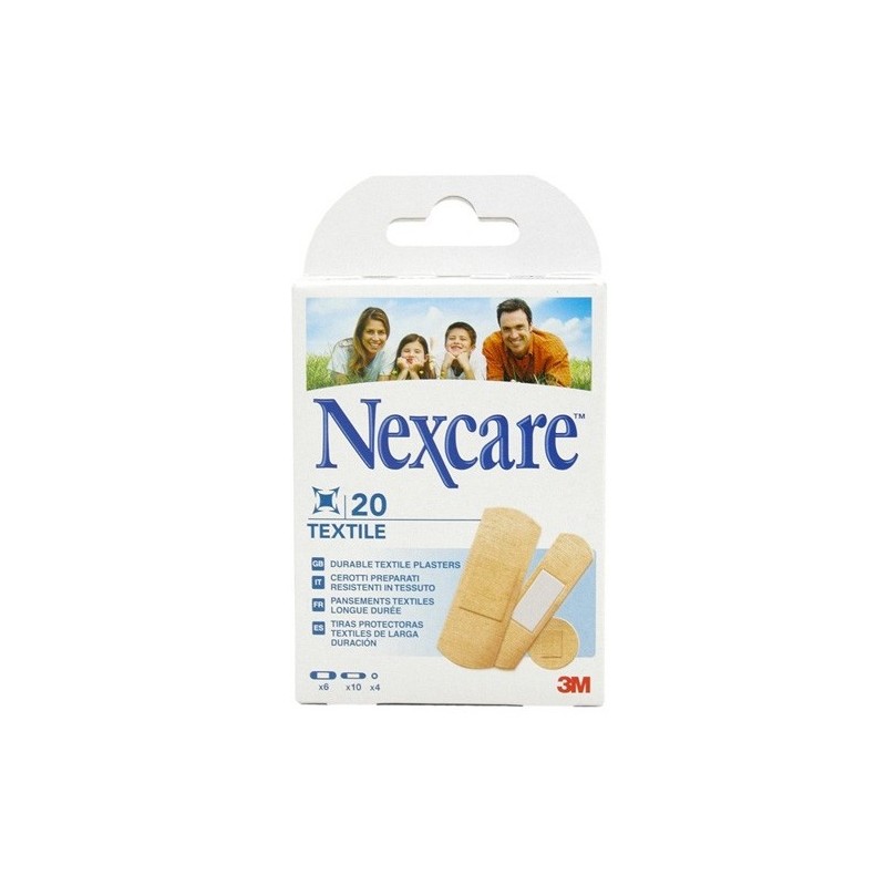 Nexcare Textile Strips 20 Tiras Surtidas