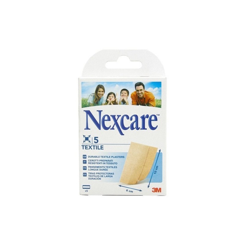 Nexcare Textile Strips 5 Tiras 10X6 Cm.