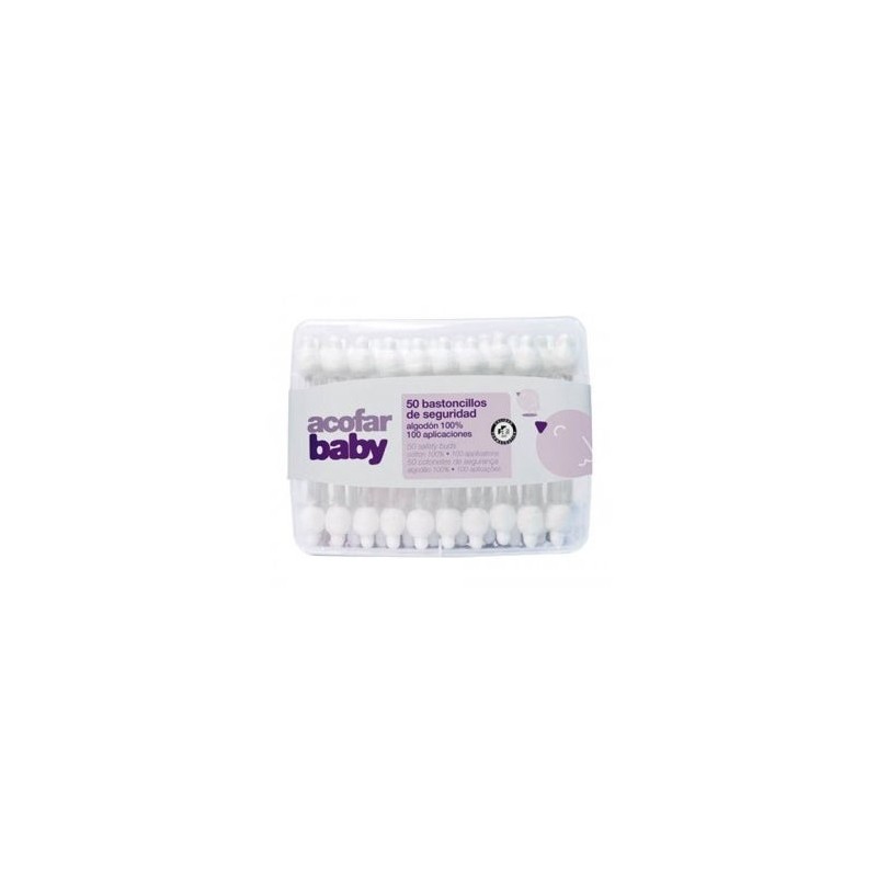 Acofarbaby Bastoncillos De Seguridad 50Uds