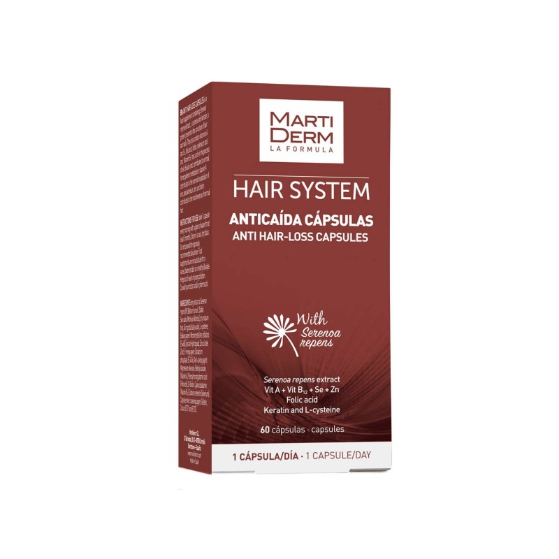 Martiderm Hair System Tratamiento Anticaída 60 Cápsulas