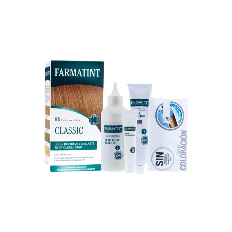 Farmatint 8R Rubio Claro Cobrizo 130 Ml