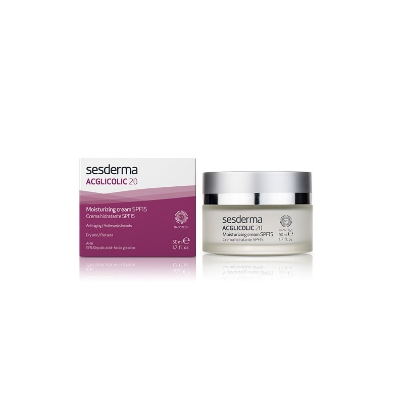 Sesderma Acglicolic 20 Crema Hidratante Spf15+ 50Ml