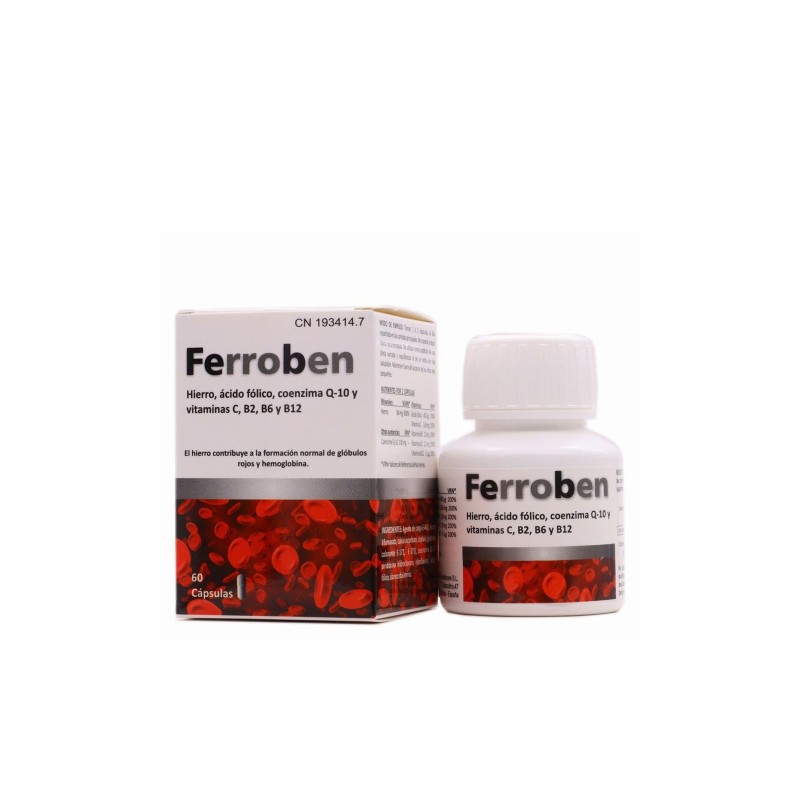 Bluecube Ferroben 60 Capsulas