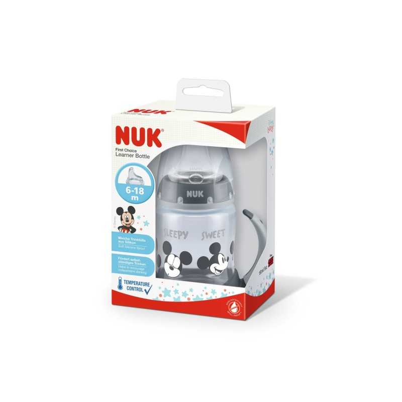 Nuk Biberon Silicona Mickey First Choice 6-18M Niña 150Ml