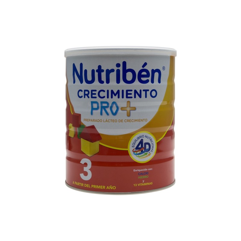 Nutribén Crecimiento Pro-Alfa 3, Leche Infantil Desde Los 12 Meses 800G