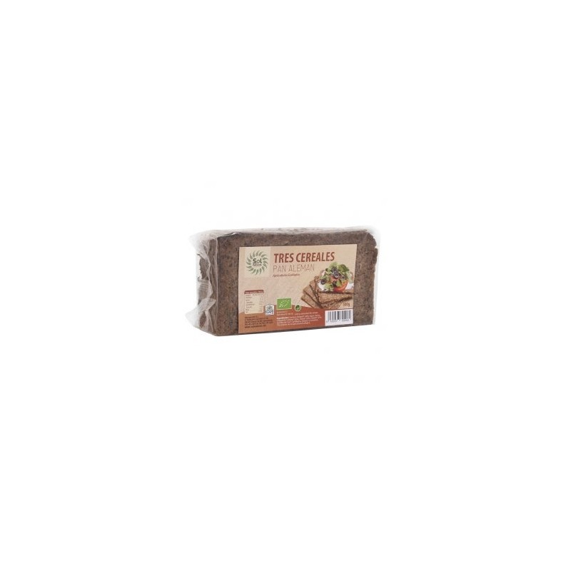 Solnatural Pan Aleman 3 Cereales Bio 500G