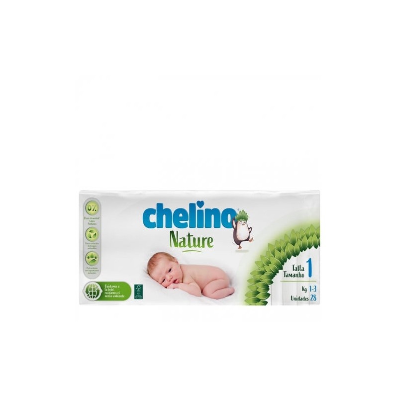 Chelino Nature Pañal Talla 1 28U