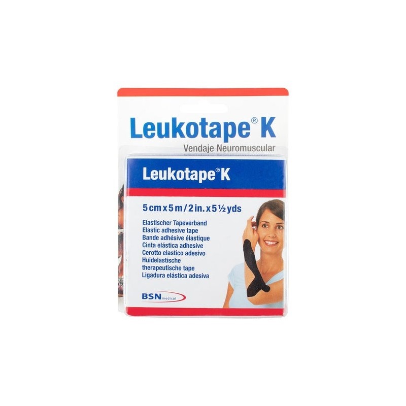 Leukotape K Negro 5 Cm X 5 Cm