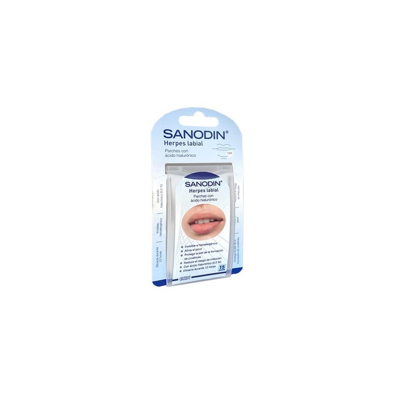 Sanodin Herpes Labial Con Acido Hialuronico 15Uds