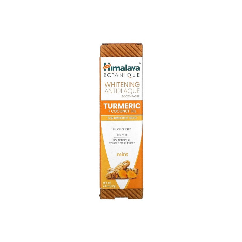 Himalaya Whitening Antiplaque Toothpaste Turmeric + Coconut Oil 113G