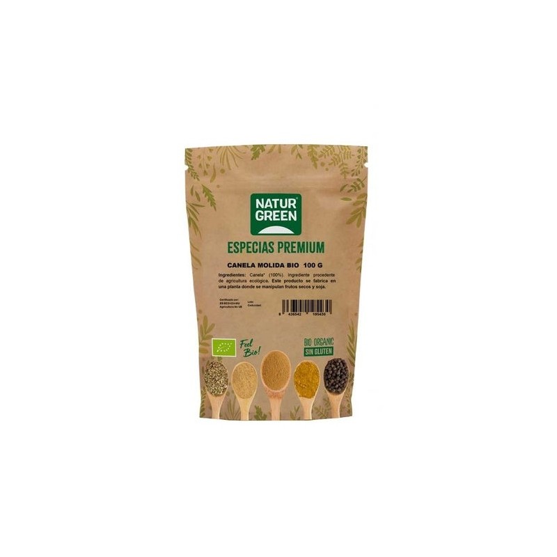 Naturgreen Canela Ceylan Molida Sin Gluten Bio 100G