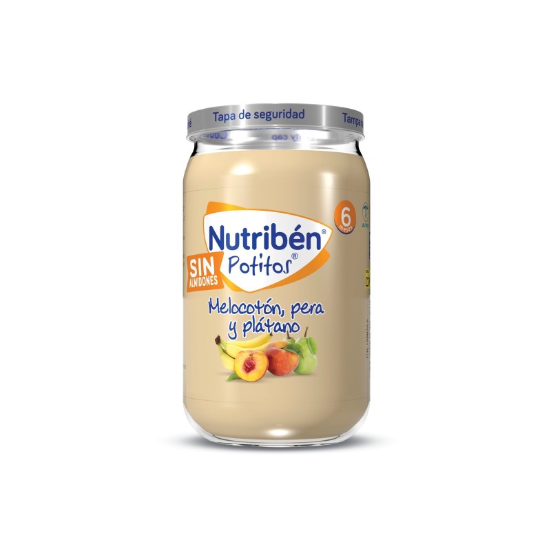 Nutribén Potitos Melocotón, Pera Y Platano 235G