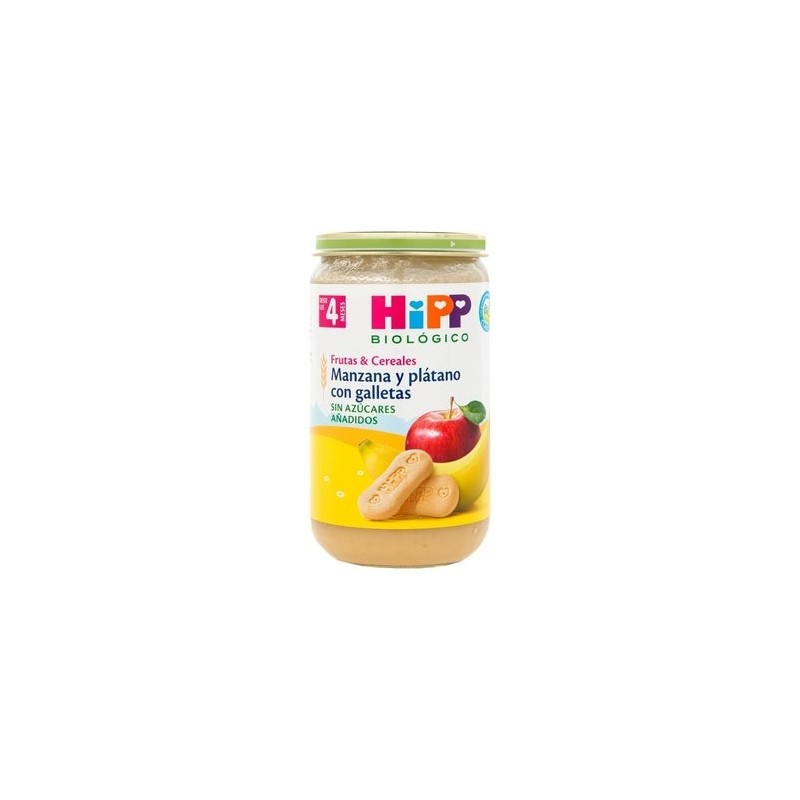 Hipp Potito De Manzana Y Platano Con Galletas +4M Bio 190G