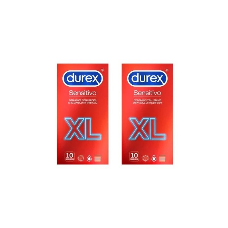 Durex Sensitivo Xl Preservativos 2X10Uds