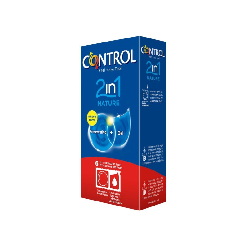 Control Nature 2En1 Preservativo+Lubricante 6U