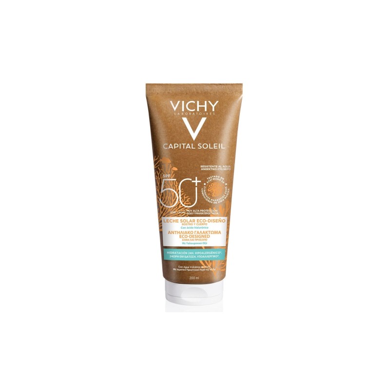 Vichy Capital Soleil Spf50+ Lait Éco-Conçu 200Ml