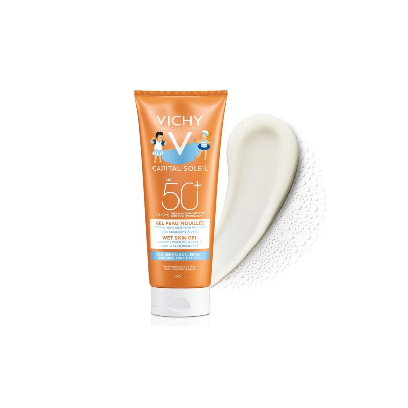 Vichy Capital Soleil Gel Peau Mouillée Enfant Spf50+ Gel 200Ml