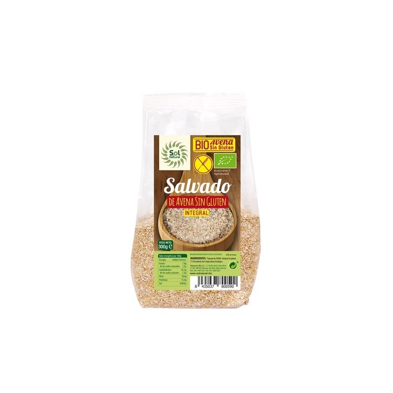 Solnatural Salvado Avena S/G Int Bio 300G