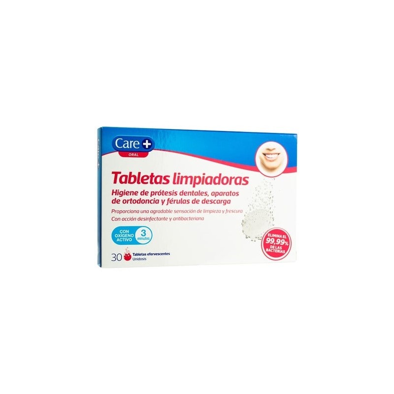 Care+ Tableta Limpiadora Prótesis Dental 30Uds