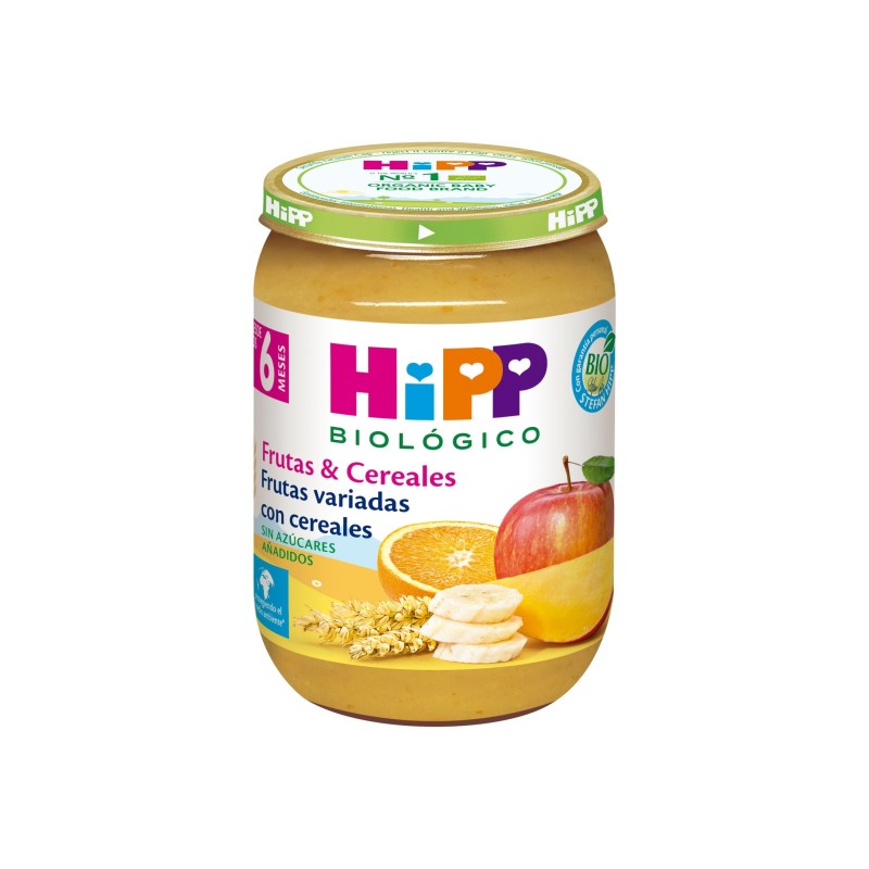 Hipp Potito De Frutas Variadas Con Cereales +6M 190G