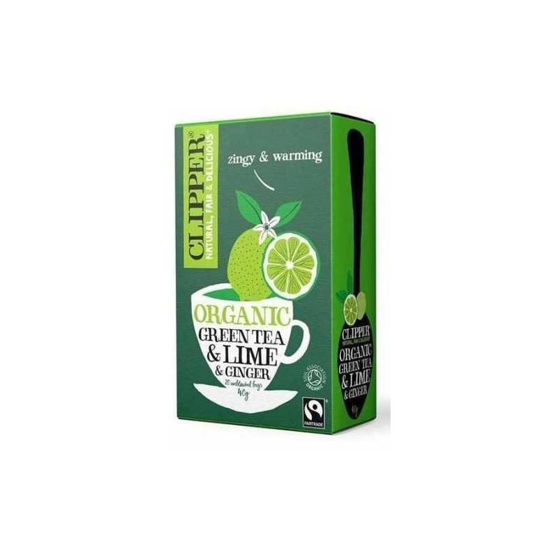 Cupper Tea Te Verde Lima Y Ginger 20 Sobres