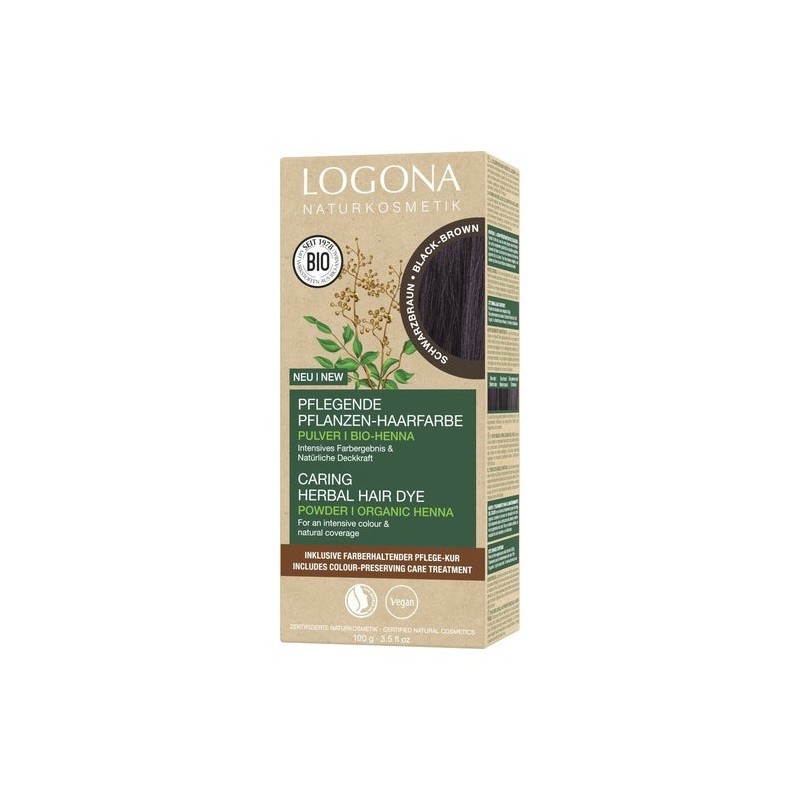 Logona Colorante Vegetal 101 Negro Intenso 2X50G