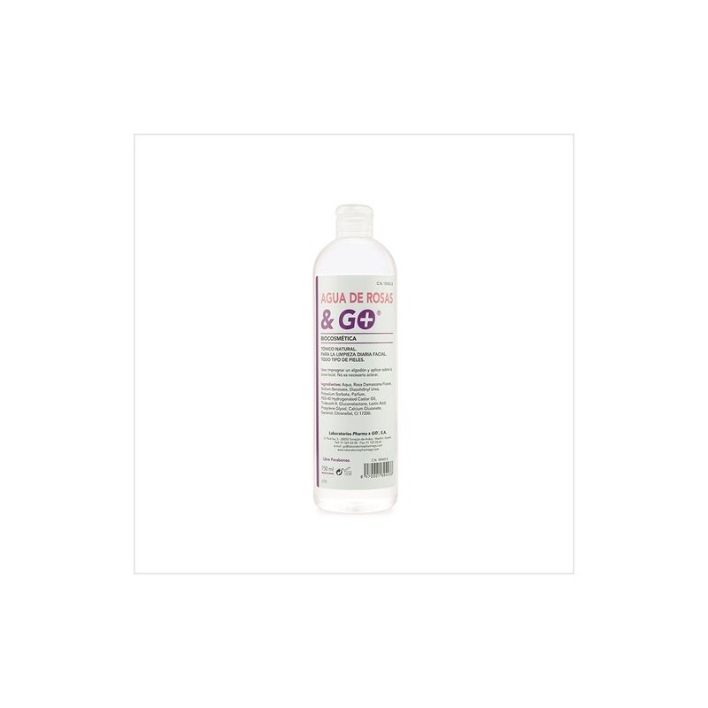 & Go Agua Rosas  750 Ml