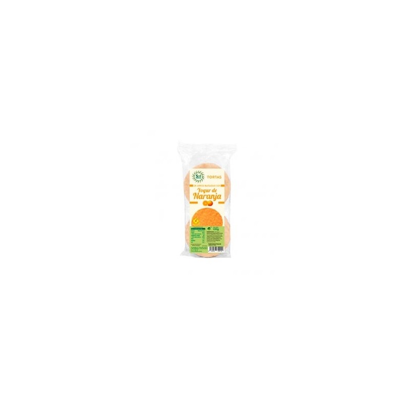 Solnatural Tort. Arroz Yogurt Naranja 100G