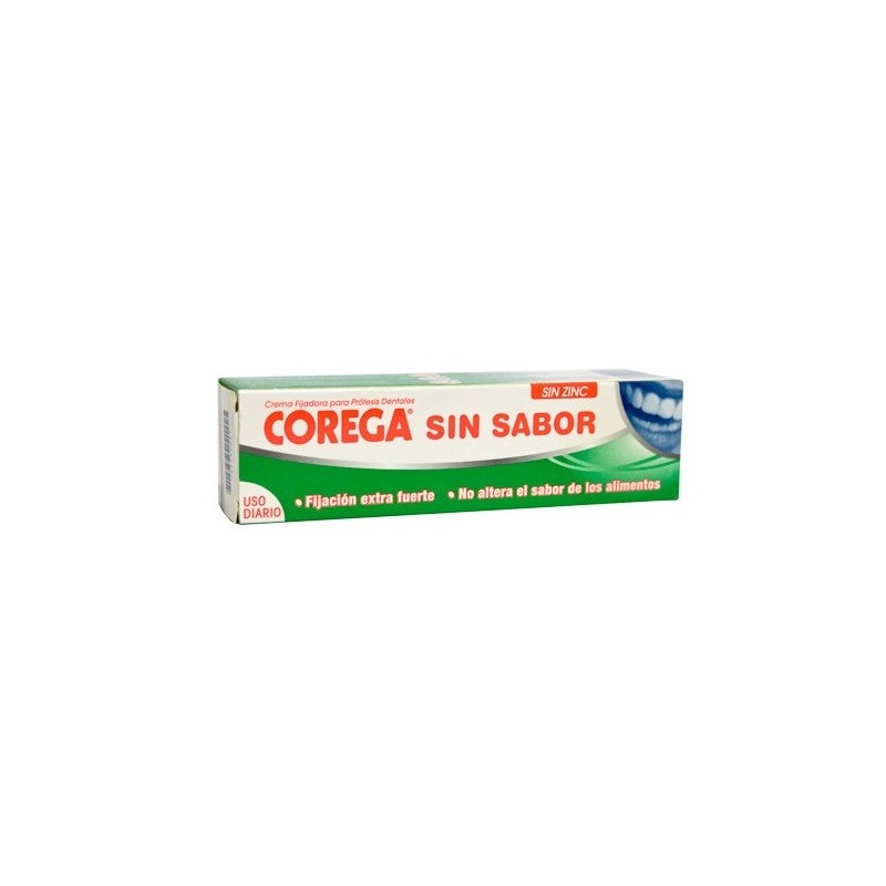 Corega Siin Sabor Sin Zinc Crema 40 Gr