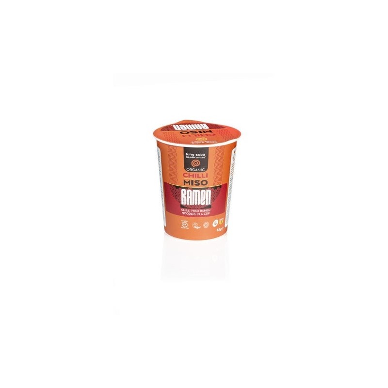 King Soba Vaso Ramen Miso Chili Sin Gluten 85G