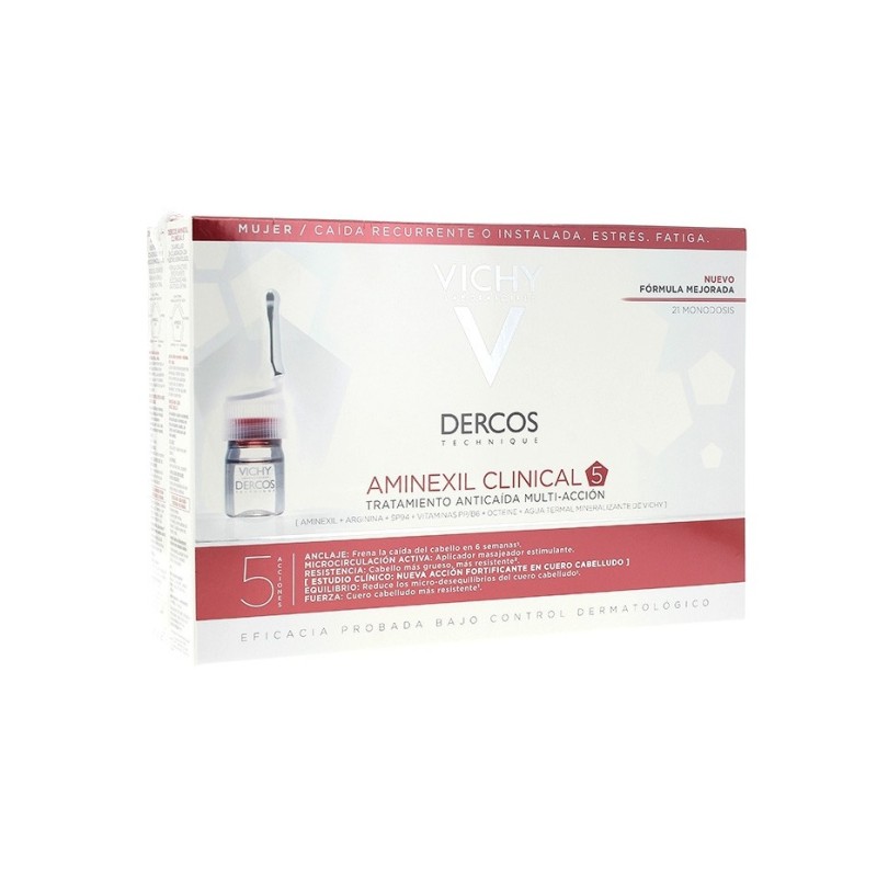 Vichy Dercos Aminexil Clinical Mujer 21 Ampollas