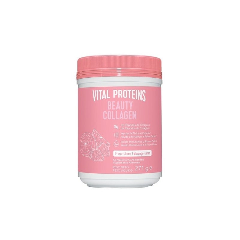 Vital Proteins Beauty Colágeno Fresa Y Limón 271G