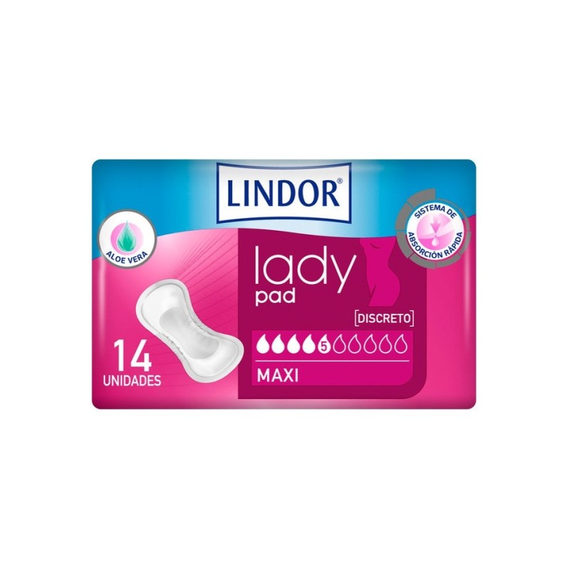 Lindor Lady Pad Maxi 5 Gotas 14U