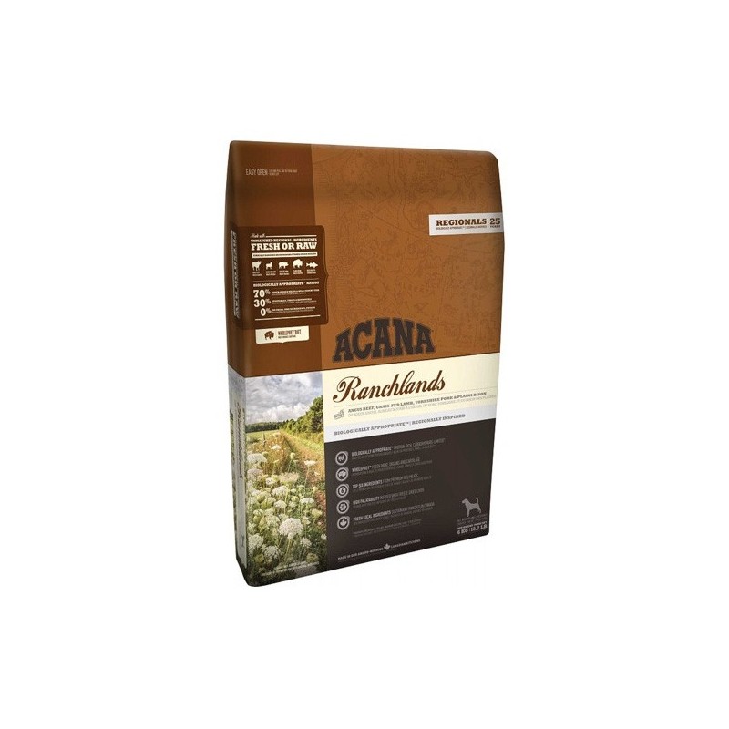 Acana Ranchlands Para Perros Con Carne Roja 11,4 Kg