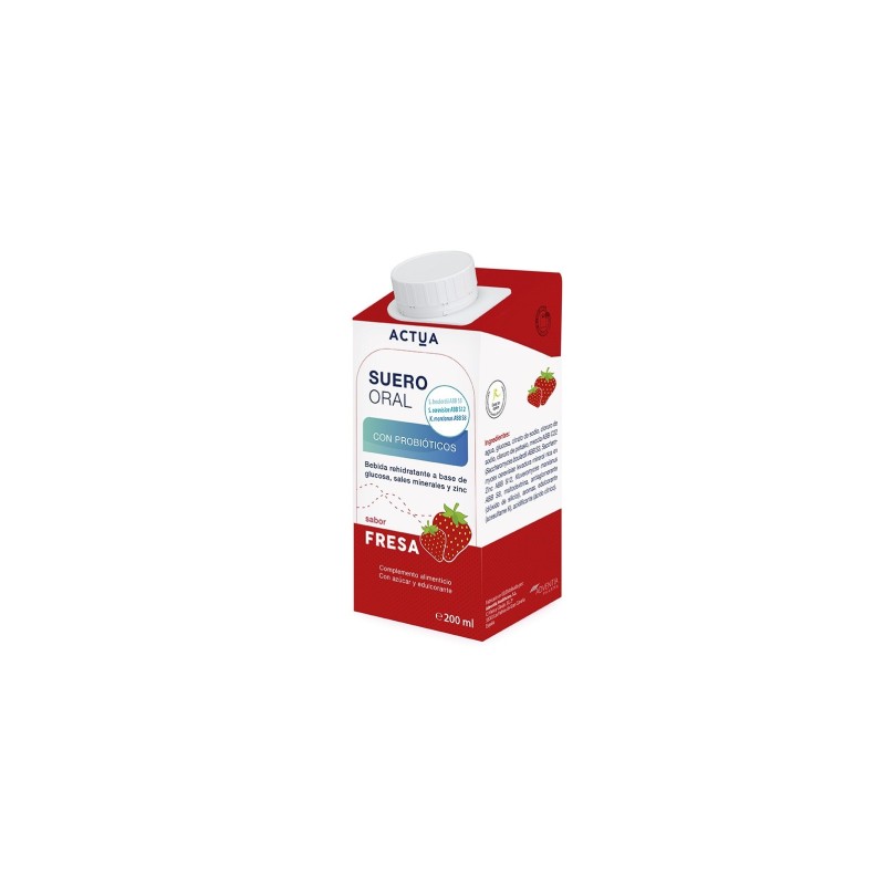 Actua Suero Oral Fresa 3X200Ml