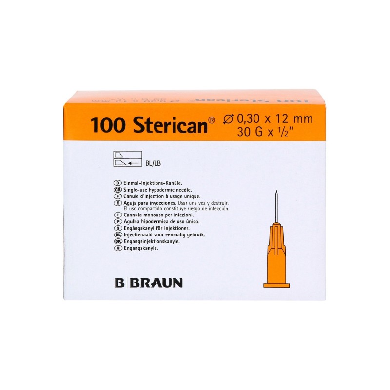 Sterican Aguja Sterican 30G X 1/2, 0,30X12 100Ui