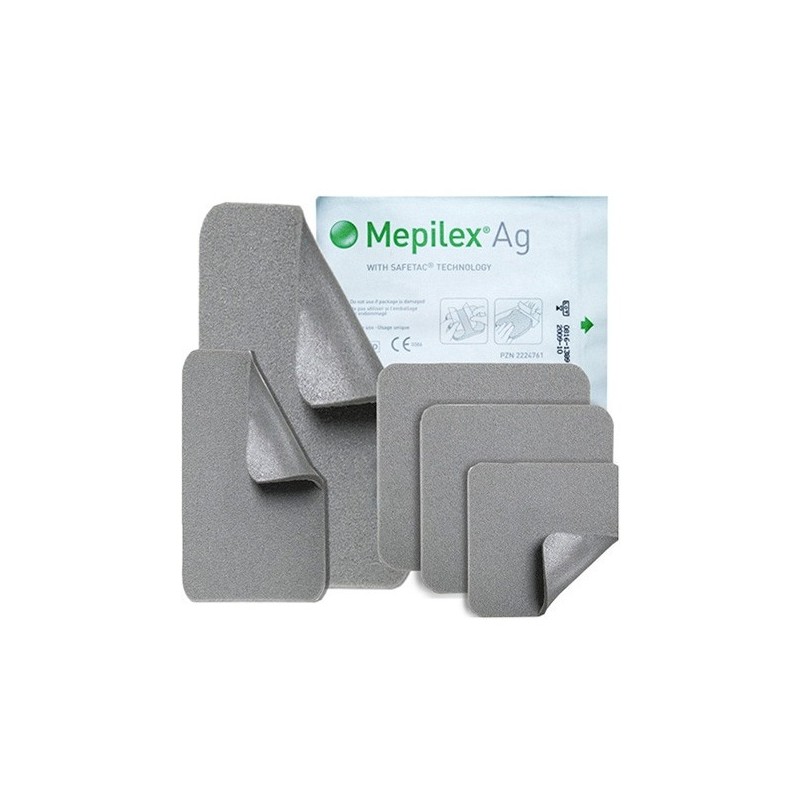 Mepilex Ag 12,50 X 12,50 Cm 5Uds