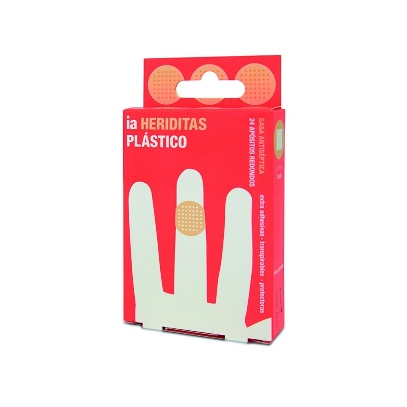 Interapothek Apósitos Plástico Redondo 2,5Cm 24Uds