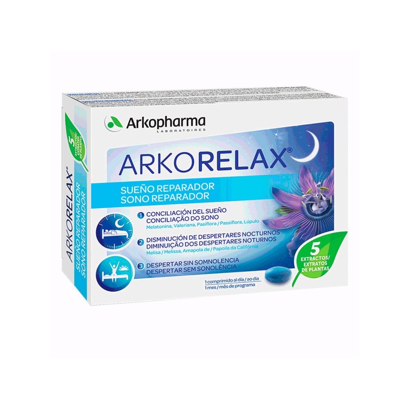 Arkorelax Sueño Plantas + Melatonina 30C